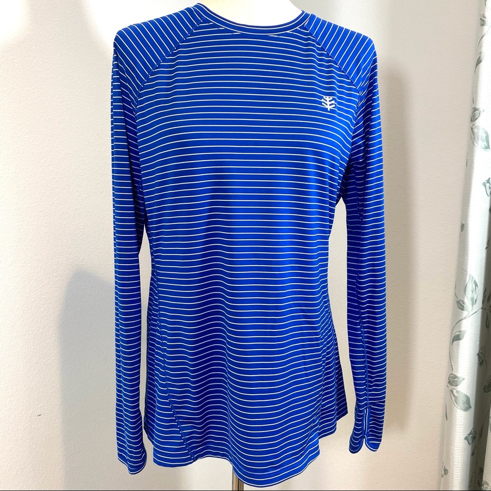 Coolibar Devi Long Sleeve Fitness Athletic T-Shirt size large